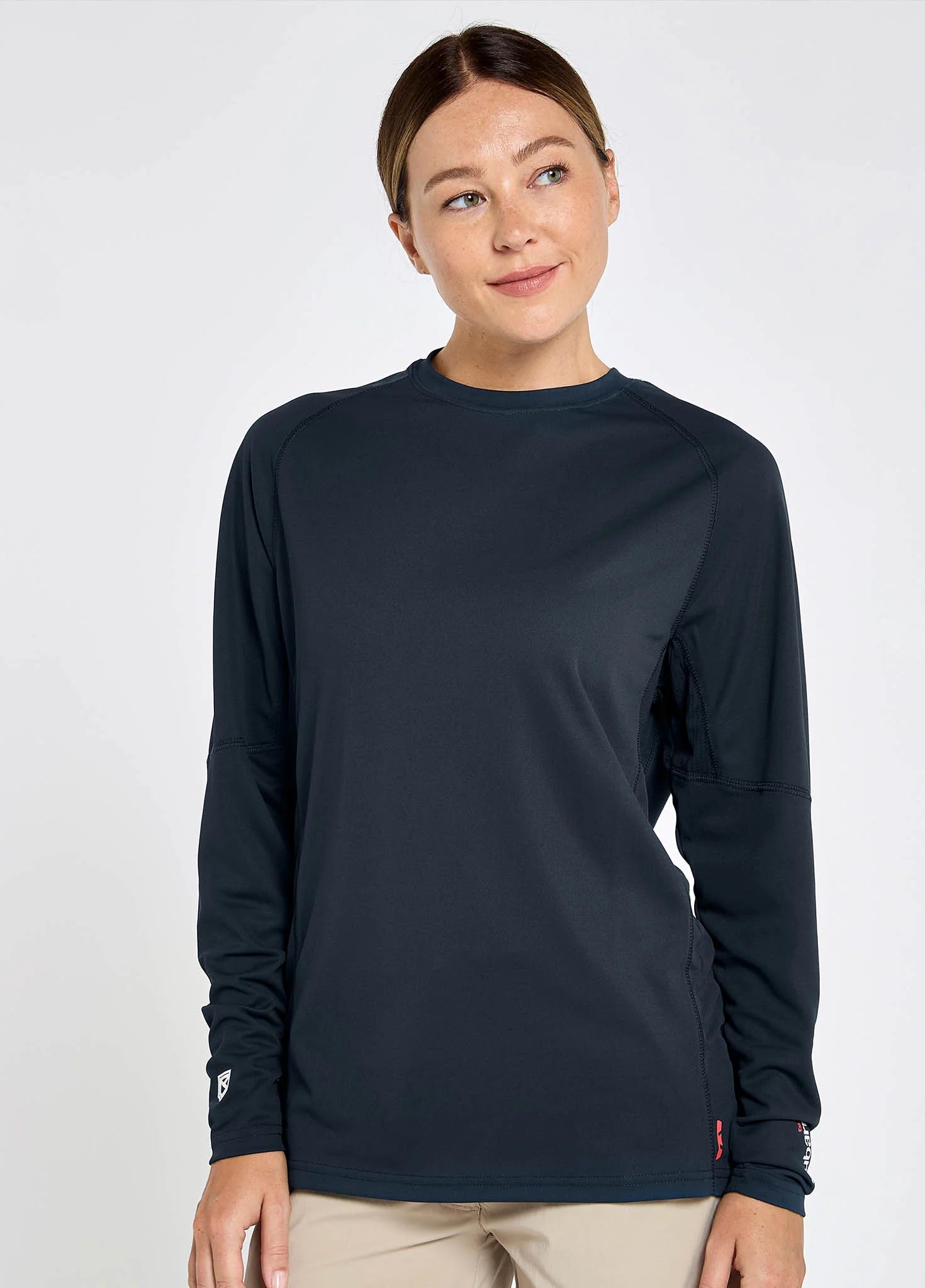 Camiseta Técnica de manga larga ANCONA para Mujer con proteccion UPF50+ _NAVY