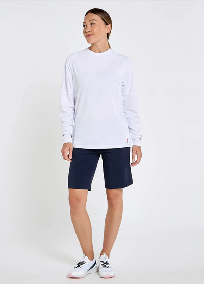 Camiseta Técnica de manga larga ANCONA para Mujer con proteccion UPF50+_BLANCO