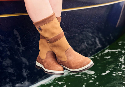 Botas náuticas impermeables con agarre para mujer Dubarry Ultima