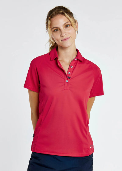 Polo técnico Riviera para mujer UPF 50+ – Rojo
