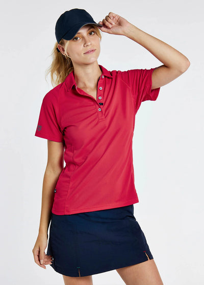 Polo técnico Riviera para mujer UPF 50+ – Rojo