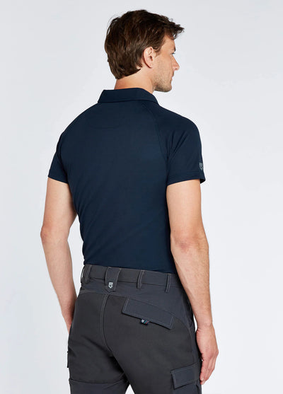 Polo técnico Menton hombre negro secado rápido UPF 50 DUBARRY