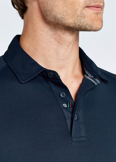 Polo técnico Menton hombre negro secado rápido UPF 50 DUBARRY