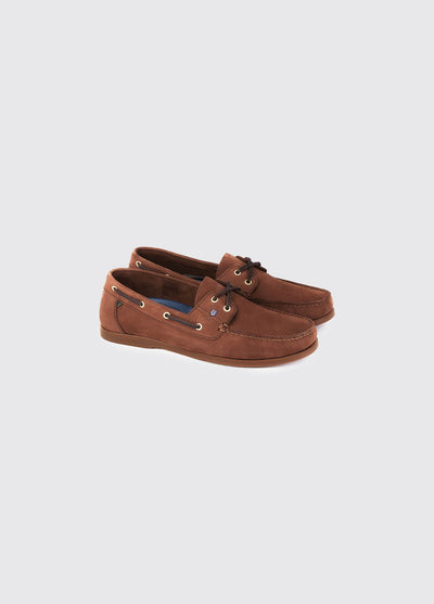 Mocasín náutico antideslizante de piel resistente al agua Dubarry Port Café