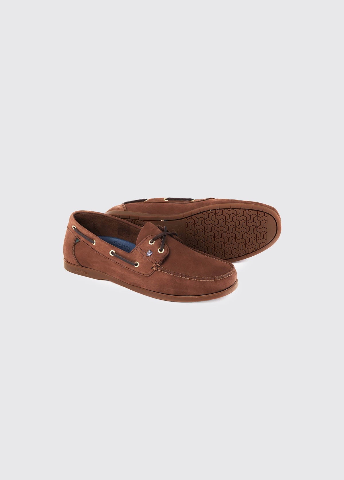 Mocasín náutico antideslizante de piel resistente al agua Dubarry Port Café