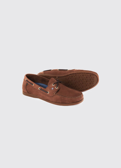 Mocasín náutico antideslizante de piel resistente al agua Dubarry Port Café