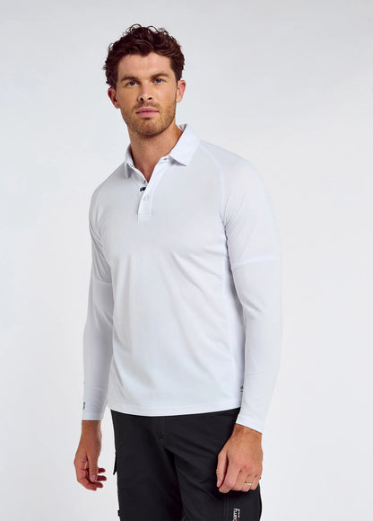 Polo técnico de manga larga para hombre Piraeus con protección solar UPF50+