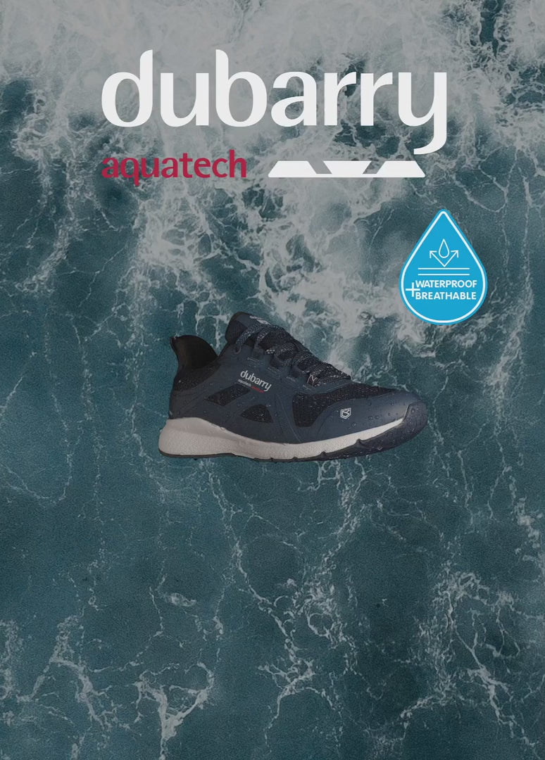 Cargar video: Sneaker náutica impermeable y antideslizante para mujer Cowes Dubarry
