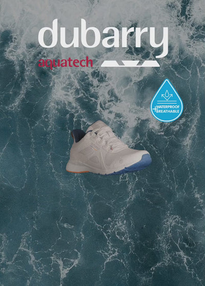Zapatillas náuticas impermeables Cowes blancas para mujer DUBARRY