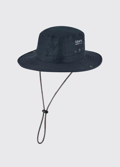 Sombrero de sol Génova ala ancha azul marino UPF 50 DUBARRY